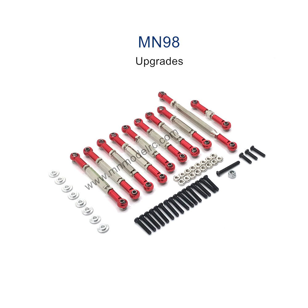 MN MODEL MN98 Upgrade Parts Connect Rods red