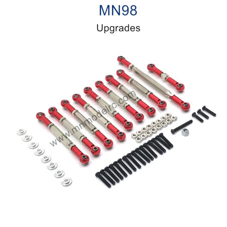 MN MODEL MN98 Upgrade Parts Connect Rods red