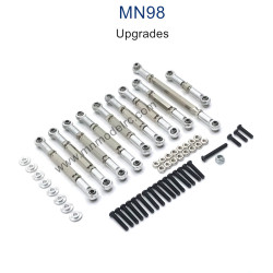 MN MODEL MN98 Upgrade Parts Connect Rods silver