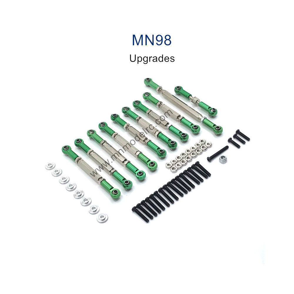 MN MODEL MN98 Upgrade Parts Connect Rods green
