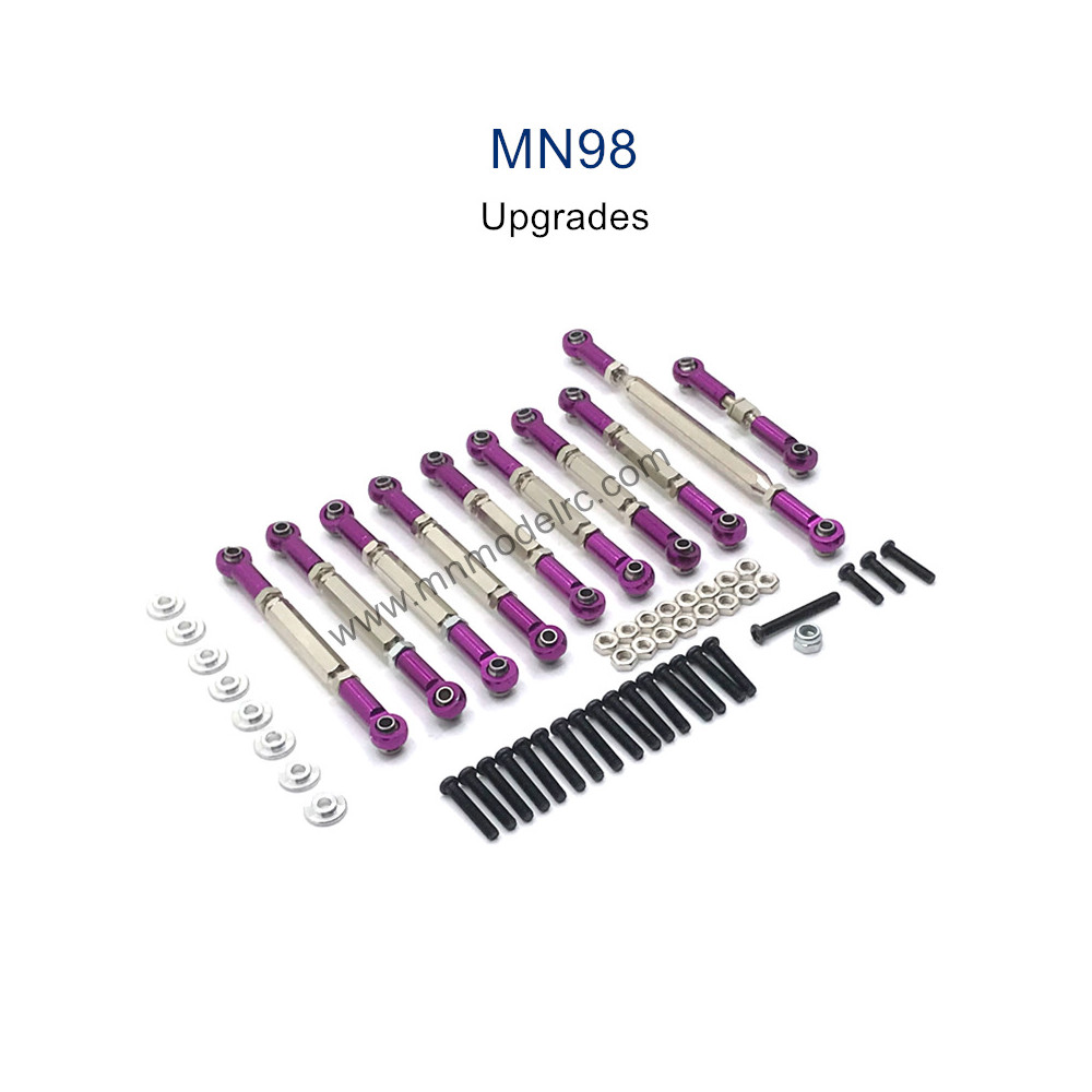 MN MODEL MN98 Upgrade Parts Connect Rods purple