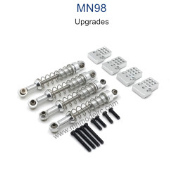 MN MODEL MN98 Upgrade Parts Metal Shock and Seat silver