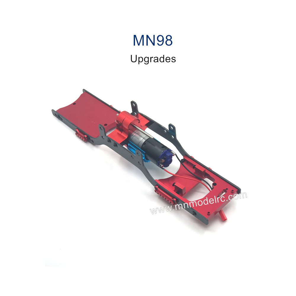 MN MODEL MN98 Upgrade Parts Metal Body Frame with Motor red