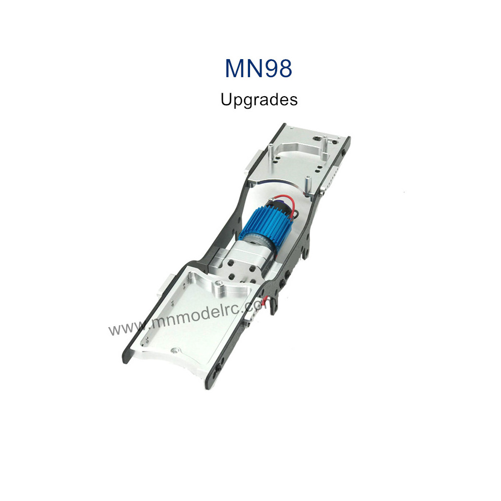 MN MODEL MN98 Upgrade Parts Metal Body Frame with Motor silver