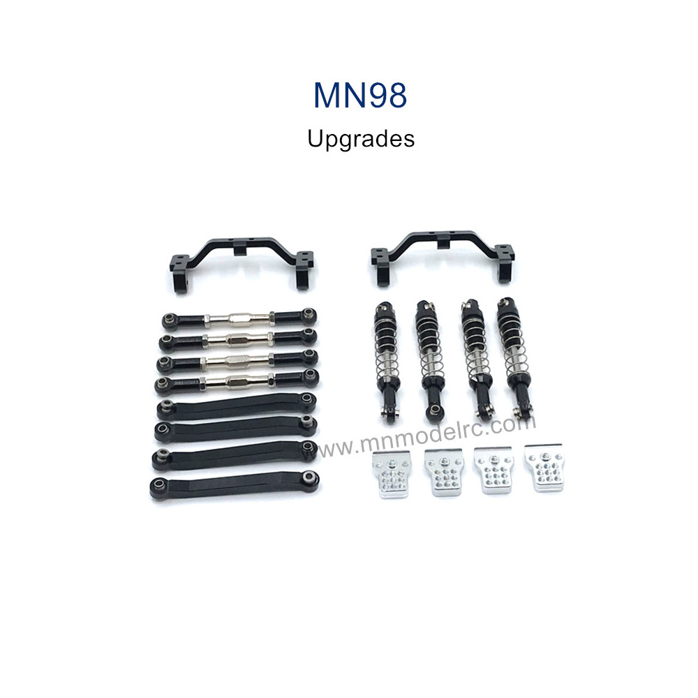 MN MODEL MN98 Upgrade Parts Shock Connect Rods and Fixing Seat black MN MODEL MN98 Upgrade Parts Shock Connect Rods and Fixing Seat black