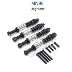 MN MODEL MN98 Upgrade Parts Metal Shocks black