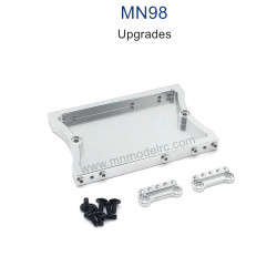 MN MODEL MN98 Upgrade Parts Shock Tower and Tail Plate silver