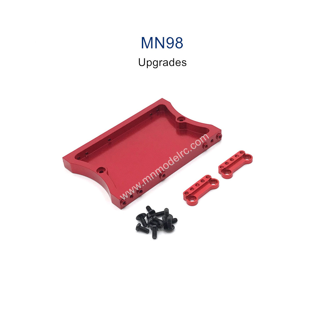 MN MODEL MN98 Upgrade Parts Shock Tower and Tail Plate red
