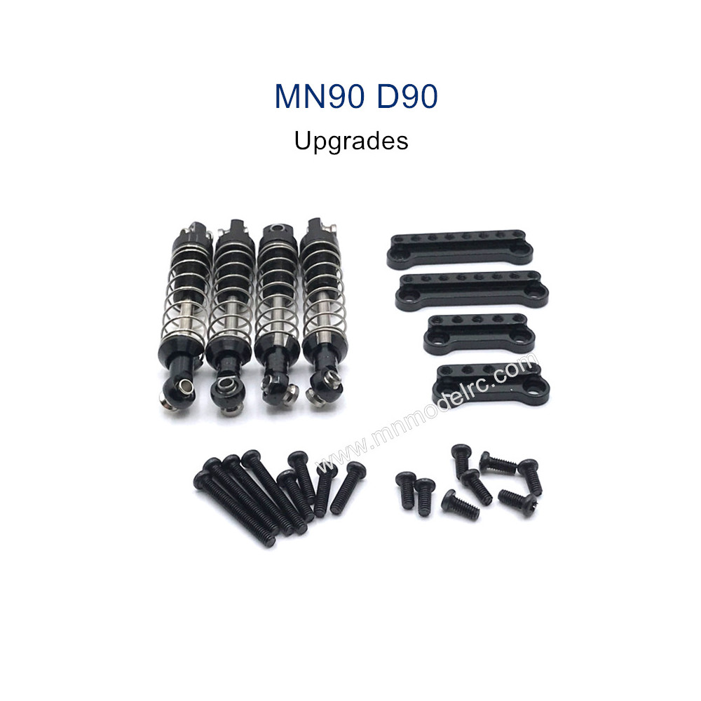MN MODEL MN-90 Upgrade Parts Metal Shock and Shock Seat black
