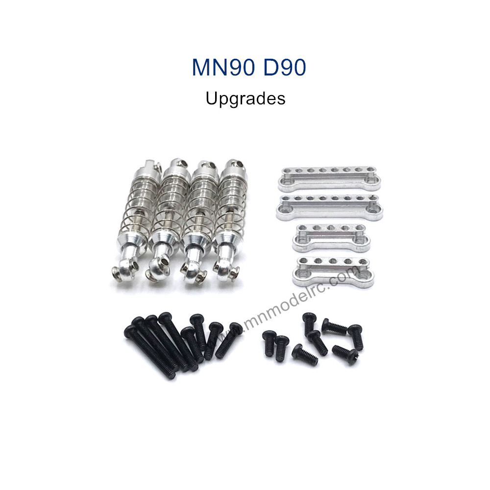 MN MODEL MN-90 Upgrade Parts Metal Shock and Shock Seat silver