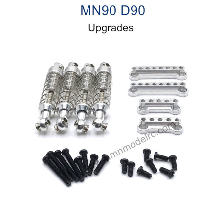 MN MODEL MN-90 Upgrade Parts Metal Shock and Shock Seat silver