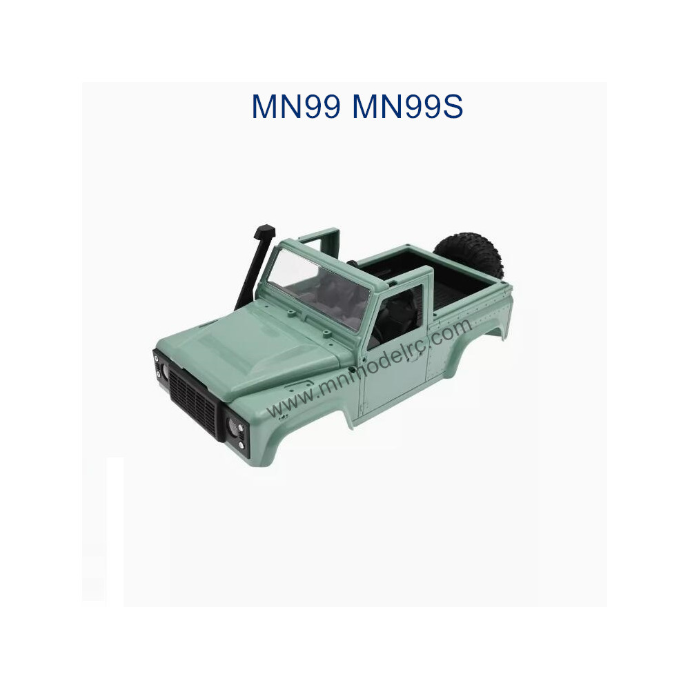MN MODEL MN99S parts Car Shell Kit green