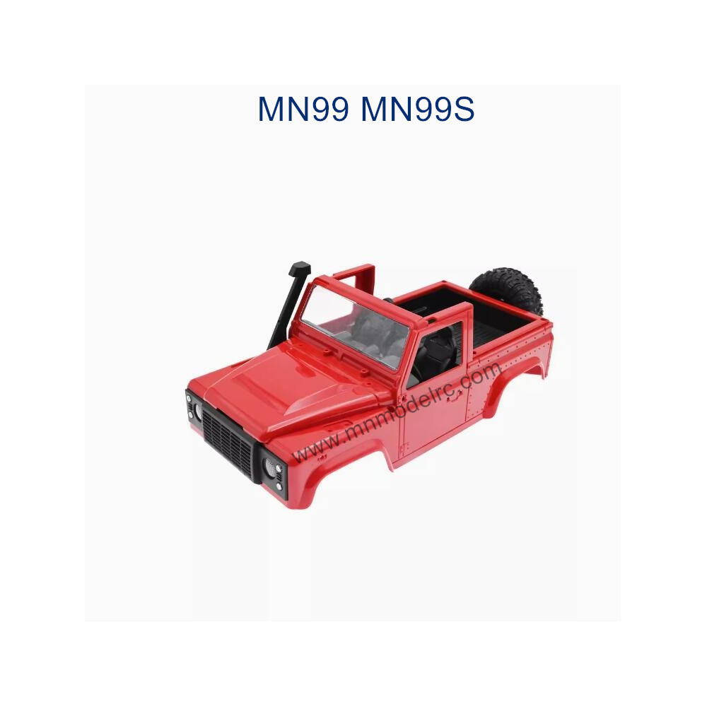 MN MODEL MN99S parts Car Shell Kit red