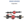 MN MODEL MN99S Upgrade parts Metal Front and Rear Axle Assembly black