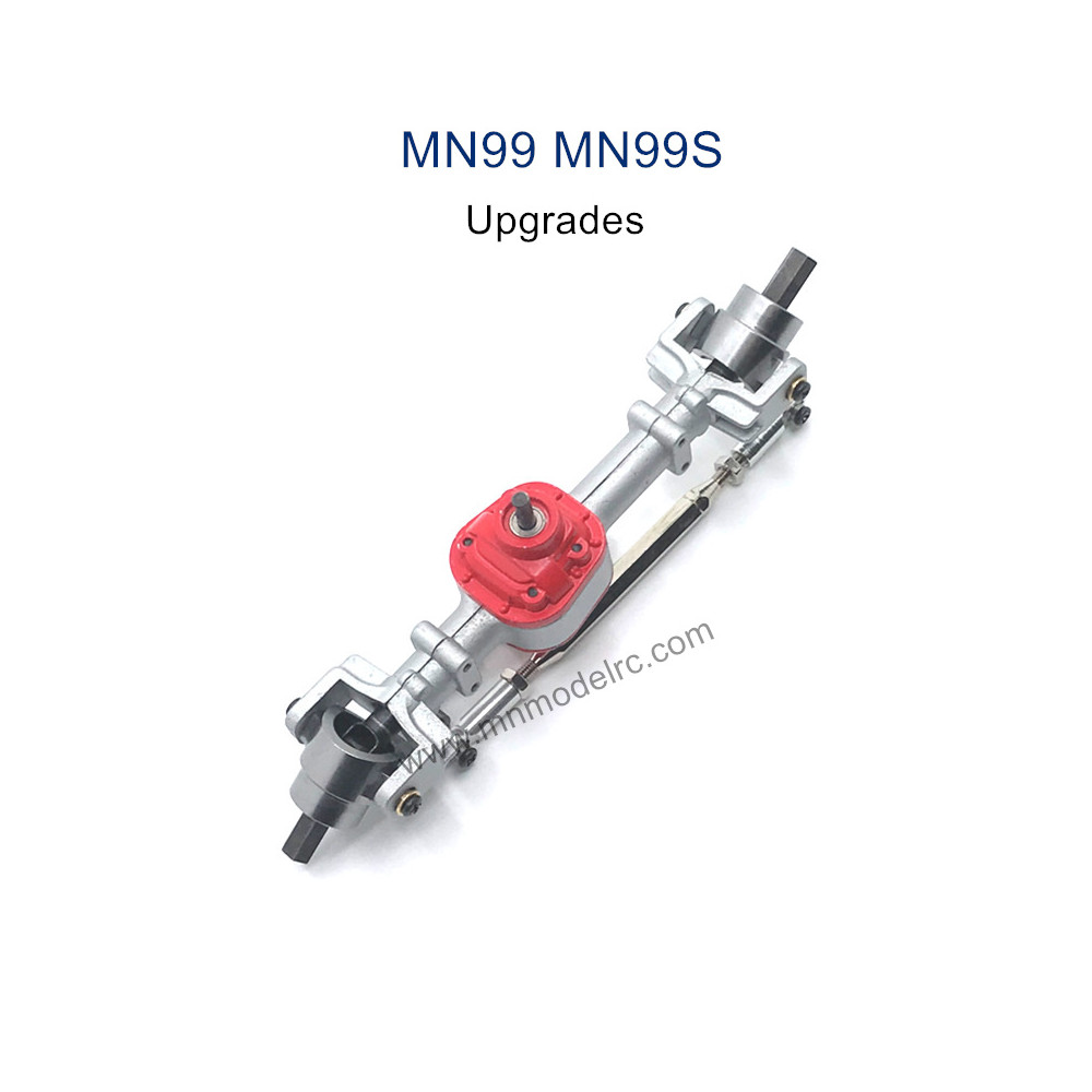 MN MODEL MN99S Upgrade parts Metal Front Axle Assembly silver