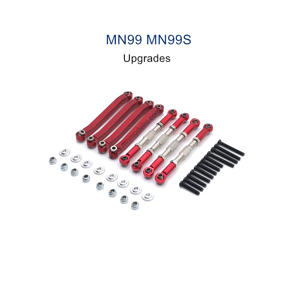 MN MODEL MN99S Upgrade parts Metal Connect Rods red