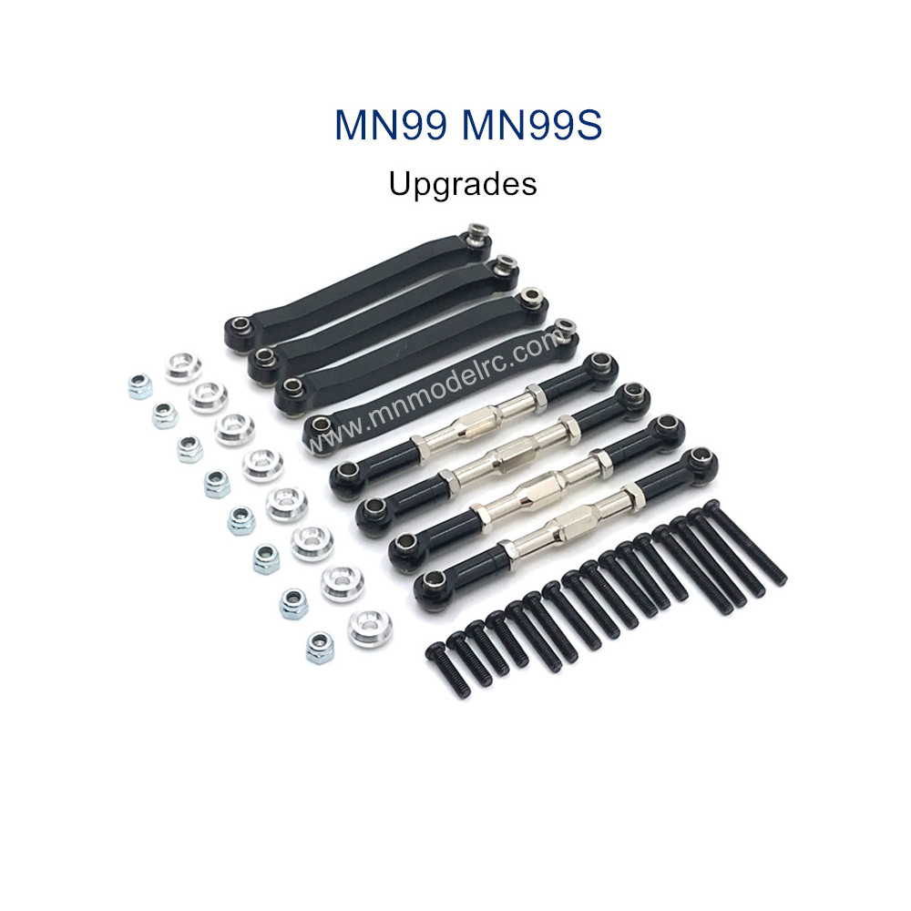 MN MODEL MN99S Upgrade parts Metal Connect Rods black