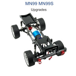 MN MODEL MN99S Upgrade parts Metal Car Body Kit with Wheel black