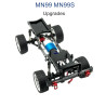 MN MODEL MN99S Upgrade parts Metal Car Body Kit with Wheel black