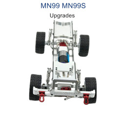 MN MODEL MN99S Upgrade parts Metal Car Body Kit with Wheel silver