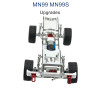 MN MODEL MN99S Upgrade parts Metal Car Body Kit with Wheel silver