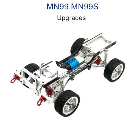 MN MODEL MN99S Upgrade parts Metal Car Body Kit with Wheel