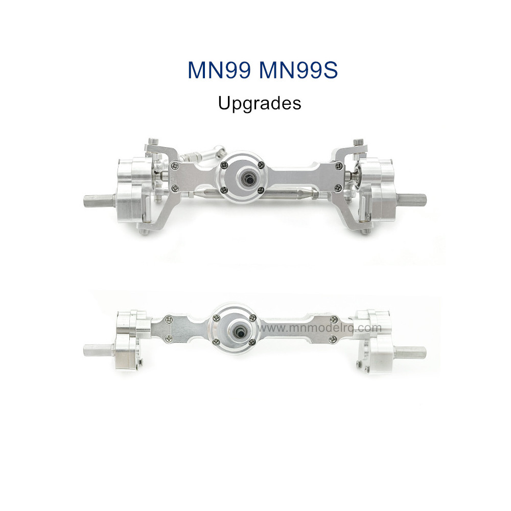 MODEL MN99S Upgrade parts Front and Rear Axle Assembly silver