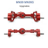 MODEL MN99S Upgrade parts Front and Rear Axle Assembly red