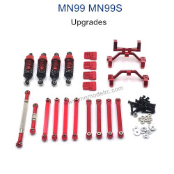 MODEL MN99S Upgrade parts Shock absorber and Connect Rod red