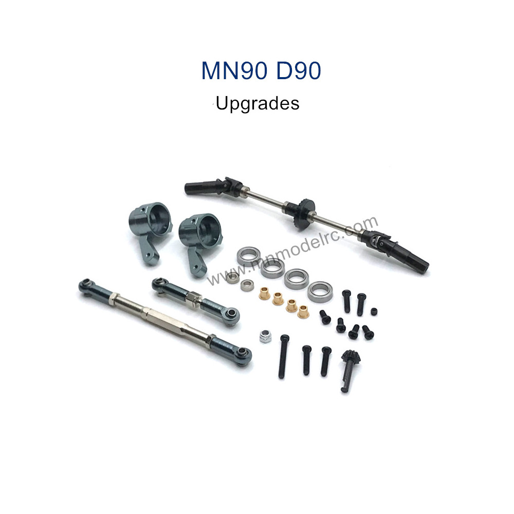 MN MODEL MN-90 Upgrade Parts Front and Rear Axle Assembly and Connect Rods gray