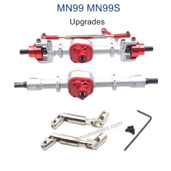 MODEL MN99S Upgrade parts Front and Rear Axle Assembly and Transmission Shaft silver