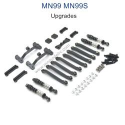 MODEL MN99S Upgrade parts Connect Rod and Shocks black