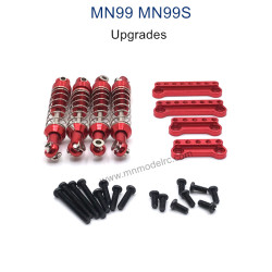 MODEL MN99S Upgrade parts Metal Shock and Shock Seat red