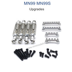 MODEL MN99S Upgrade parts Metal Shock and Shock Seat silver