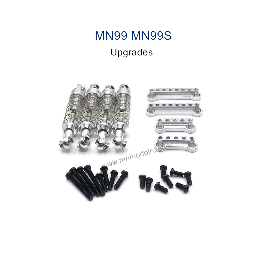 MODEL MN99S Upgrade parts Metal Shock and Shock Seat silver