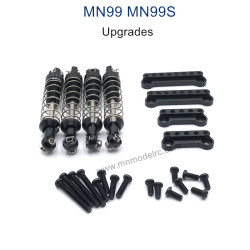 MODEL MN99S Upgrade parts Metal Shock and Shock Seat black