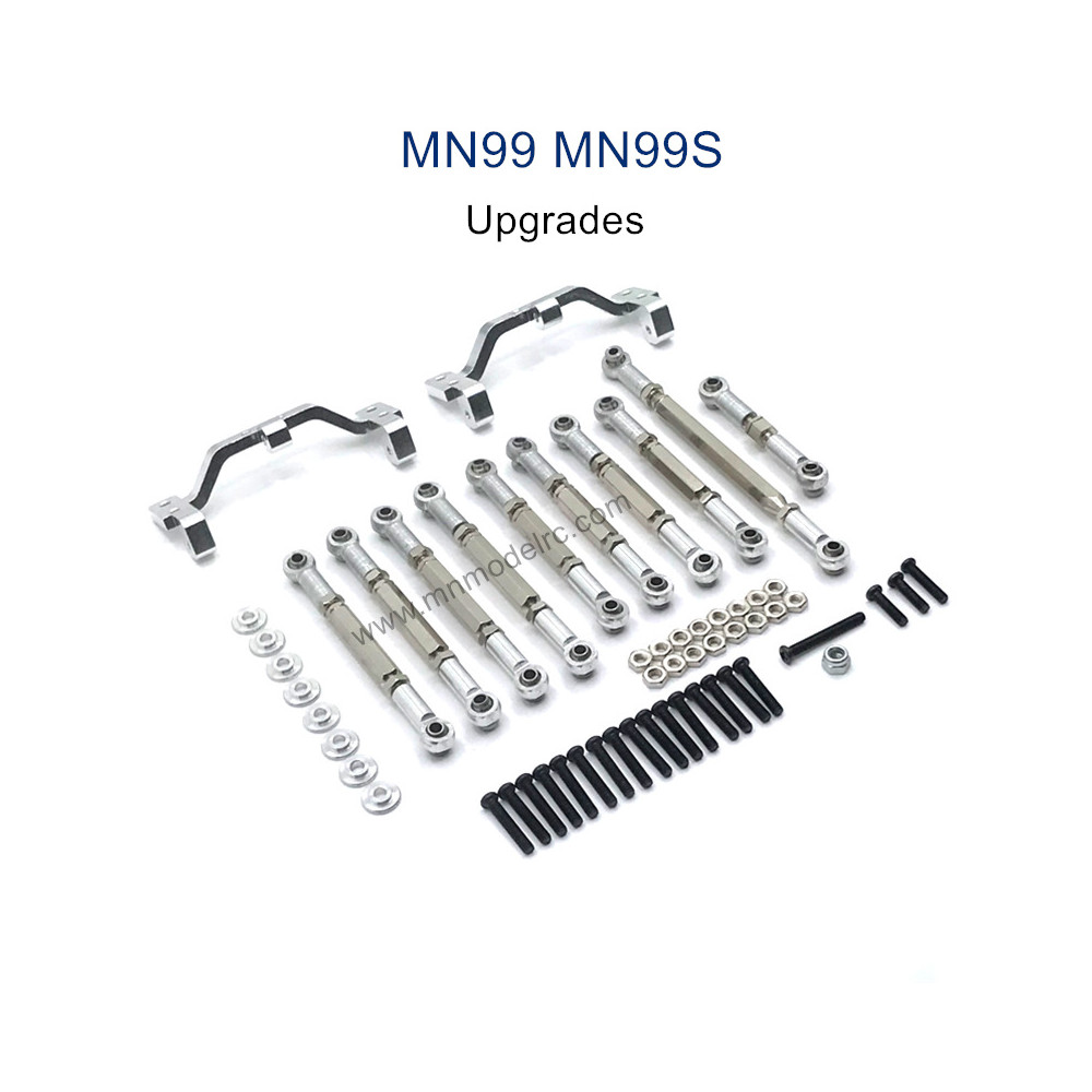 MODEL MN99S Upgrade parts Connect Rods and Fixing Seat silver