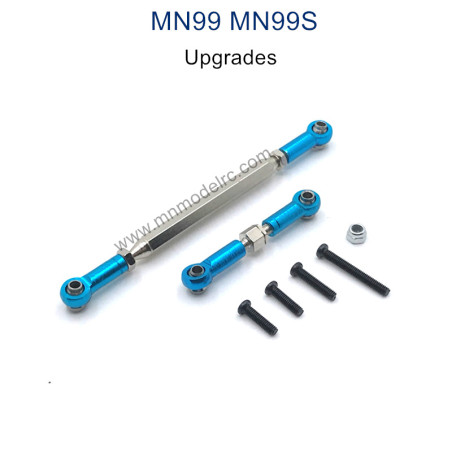 MODEL MN99S Upgrade parts Steering and Servo Connect Rods blue