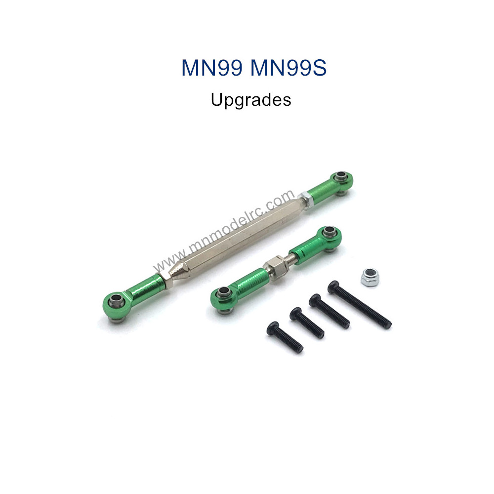 MODEL MN99S Upgrade parts Steering and Servo Connect Rods green