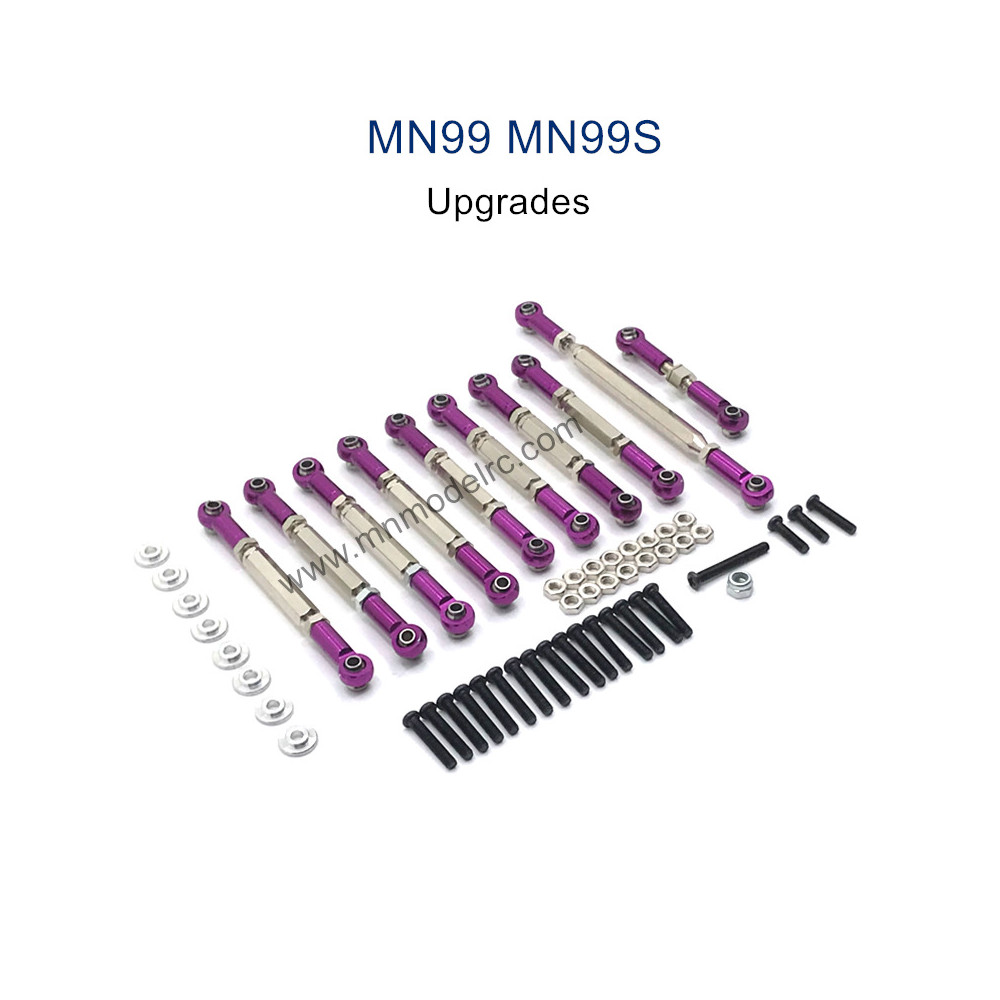 MODEL MN99S Upgrade parts Connect Rods purple