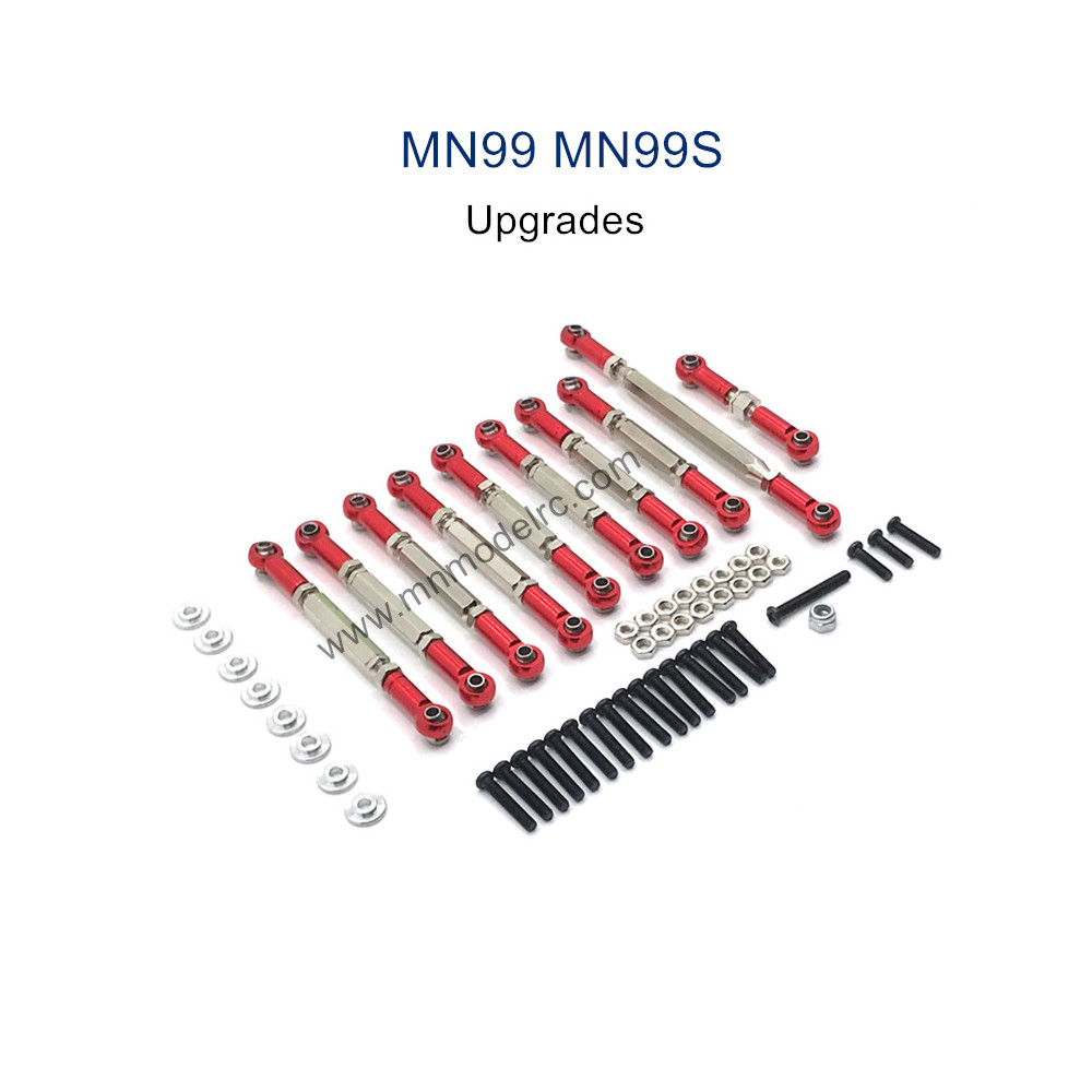 MODEL MN99S Upgrade parts Connect Rods red