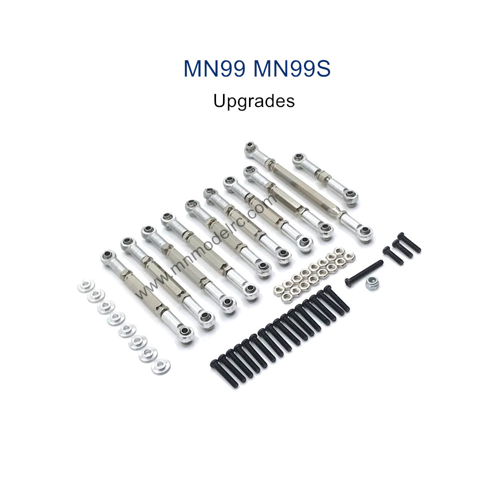 MODEL MN99S Upgrade parts Connect Rods silver