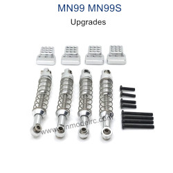 MODEL MN99S Upgrade parts Metal Shock and Seat silver