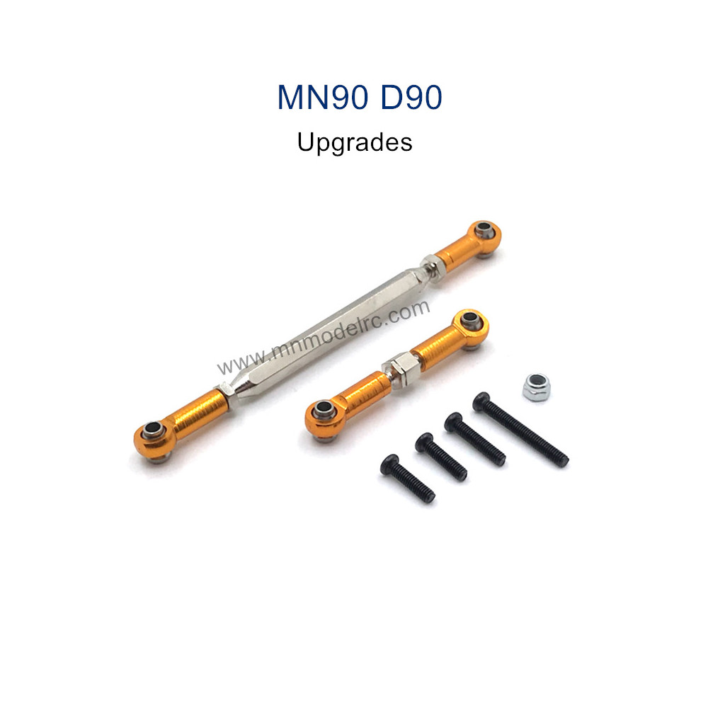 MN MODEL MN-90 Upgrade Parts Steering and Servo Connect Rods orange