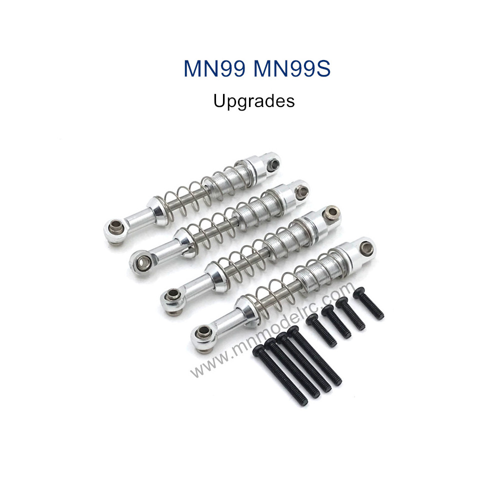 MODEL MN99S Upgrade parts Metal Shocks silver