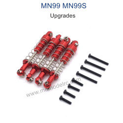MODEL MN99S Upgrade parts Metal Shocks red