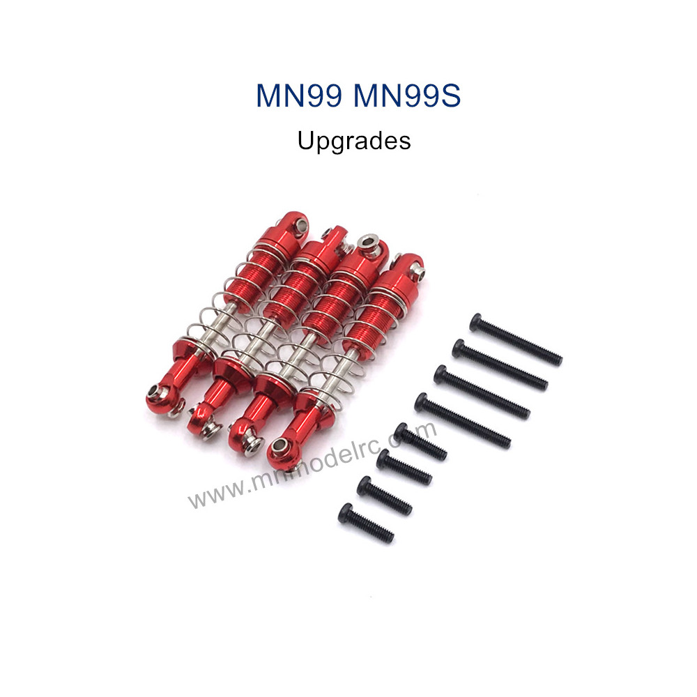 MODEL MN99S Upgrade parts Metal Shocks red