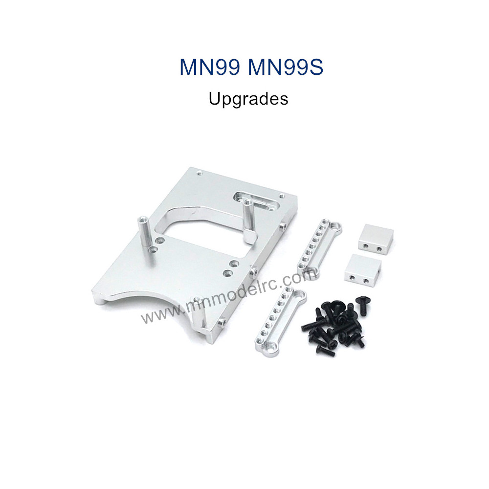 MODEL MN99S Upgrade parts Servo Seat and Shocks Tower silver