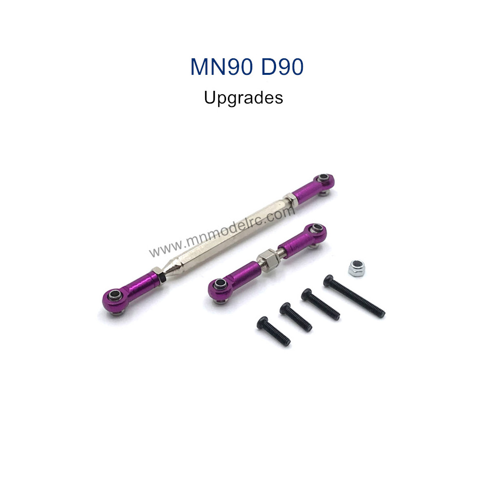 MN MODEL MN-90 Upgrade Parts Steering and Servo Connect Rods purple