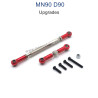 MN MODEL MN-90 Upgrade Parts Steering and Servo Connect Rods red